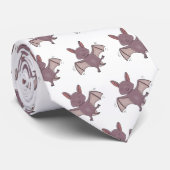 Cravate Caricature de vol de chauve-souris (Roulé)