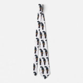 Cravate Caricature d'oiseau à queue rouge (Dos)