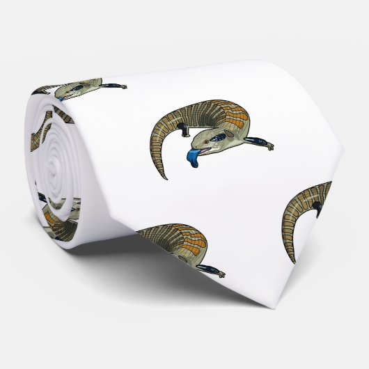 Cravate Caricature en bleu (Roulé)