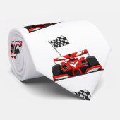 Cravate Caricature extrême de la voiture de course |Choisi (Roulé)