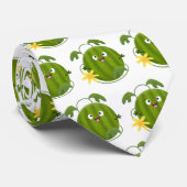 Cravate Caricature joli et souriant de pastèque (Roulé)