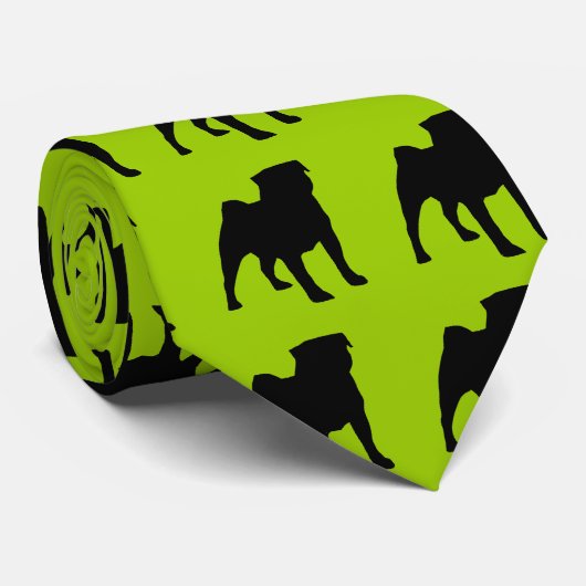 Cravate Carlin noir 2ggr (Roulé)