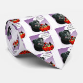 Cravate Carlin (noir) Bonbons d'Halloween (Roulé)