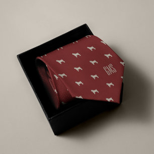 Cravate Carlins Motif Monogramme