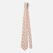 Cravate Carotte motif carrelée cool (Devant)
