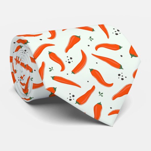 Cravate Carotte motif carrelée cool (Roulé)