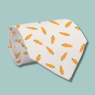 Cravate Carottes motif légume