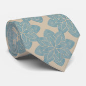 Cravate Carpe à fleurs bleues (Roulé)