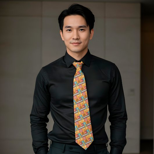 Cravate Carpenter Professionnel Iconique Conçu