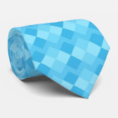 Cravate Carré bleue (Roulé)