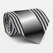 CRAVATE CARRÉ DE BLACK/SILVER/GREY (Roulé)