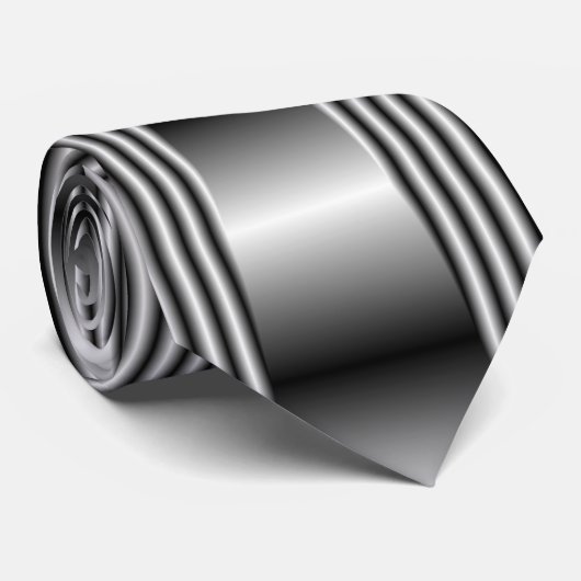 CRAVATE CARRÉ DE BLACK/SILVER/GREY (Roulé)