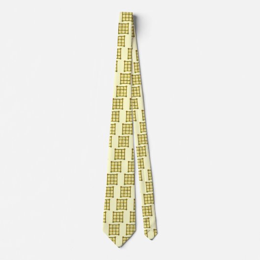 Cravate CARRÉ MAGIC 33, crème (Devant)