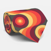 Cravate Carré rétro Abstraite Wavy Rainbow (Roulé)