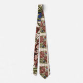 Cravate Carreau de fleur d'œillet Art antique rustique De (Dos)