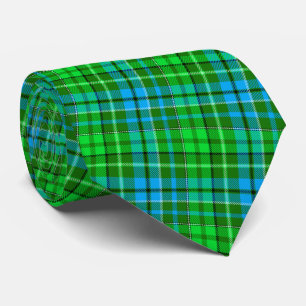 Cravate Carreaux Bleu Et Vert Tartan Vert