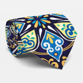 Cravate Carreaux orientaux, Azulejos (Roulé)