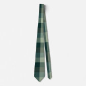 Cravate Carreaux Vichy Vert Design (Devant)