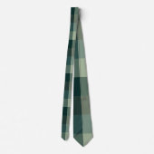 Cravate Carreaux Vichy Vert Design (Dos)