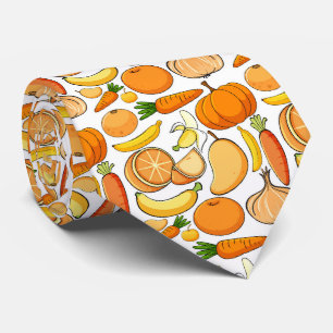 Cravate carrelage de fruits mélangés motif