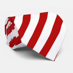 Cravate Carrelage de motif rouge cool rayé