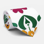 Cravate Carrelage en étoile coloré mexicain (Roulé)