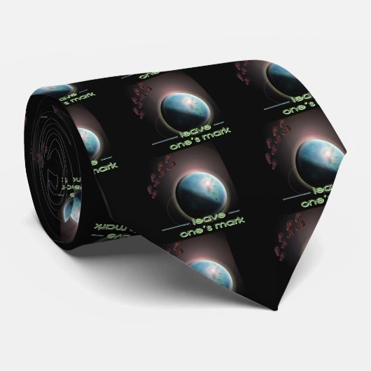 Cravate Carrelage-Image Modèle laisser sa marque 2 (Roulé)