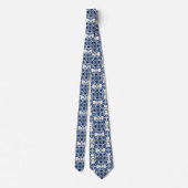 Cravate Carrelage méditerranéen, Portugais, Azulejo, Majol (Dos)