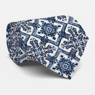 Cravate Carrelage méditerranéen, Portugais, Azulejo, Majol