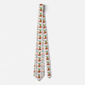Cravate Carrelage mignon Bois animaux motif (Devant)
