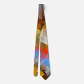 Cravate Carrés colorés Abstraits modernes (Dos)