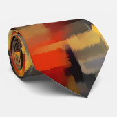 Cravate Carrés de peinture Abstraite moderne (Roulé)