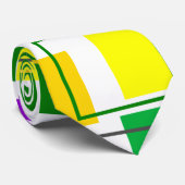 Cravate Carrés et grands titres (Roulé)