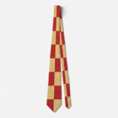 Cravate Carrés Jaunes Et Rouges (Devant)