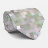 Cravate Carrés pastel (Roulé)