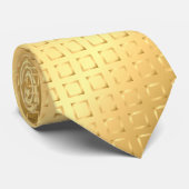 Cravate Carrés satinés - or (Roulé)
