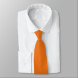 Cravate Carrot Orange Hidden Initials Solid Color Neck Tie<br><div class="desc">Carrot Orange Hidden Initials Solid Color. For weddings or everyday use, with initials hIdden on the back which you can easily personalise or delete if not required. Can be changed to any color of your choice via the Customize Further option, or please message me if you need help with this....</div>