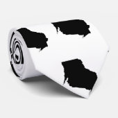 Cravate Carte à l'envers du Wisconsin (Roulé)