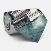 Cravate Carte ancienne de Saint-Louis Missouri Rivière Mis (Roulé)