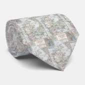 Cravate Carte ancienne du Danemark, Danmark en danois, 190 (Roulé)