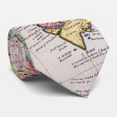 Cravate Carte ancienne inspirée (8) (Roulé)