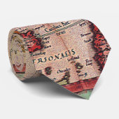 Cravate Carte antique du pôle Nord Carte par Mercator (Roulé)
