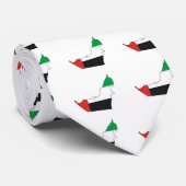 Cravate Carte arabe de drapeau d'émirats normale (Roulé)