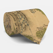 Cravate Carte de bataille de Gettysburg (Roulé)