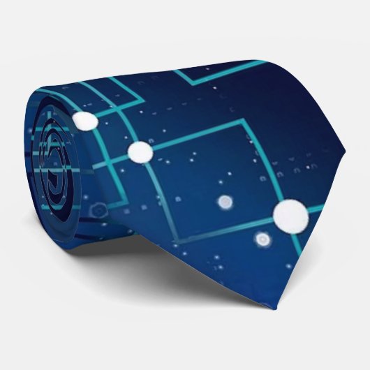 Cravate Carte de circuit Blue Computer (Roulé)