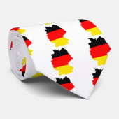 Cravate Carte de drapeau de l'Allemagne normale (Roulé)