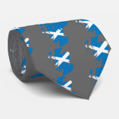 Cravate Carte de drapeau de l'Ecosse (Roulé)