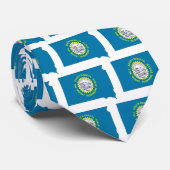 Cravate Carte de drapeau du Dakota du Sud (Roulé)