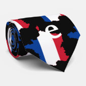 Cravate Carte de la Personnaliser France (Roulé)