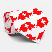 Cravate Carte de la Suisse (Roulé)